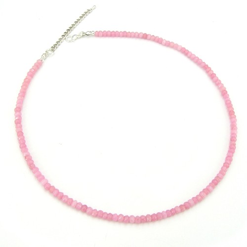 Rosa opal kette 925 silber - rosa,