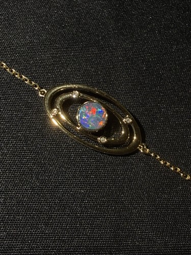 18k gold opal armband und - gold,