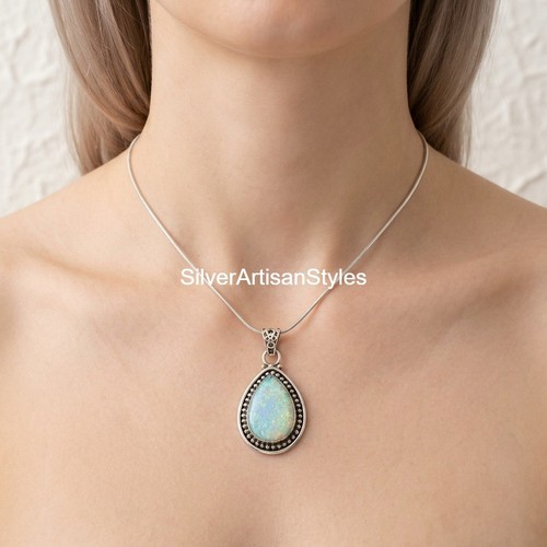 Blauer feueropal edelstein - blauer,