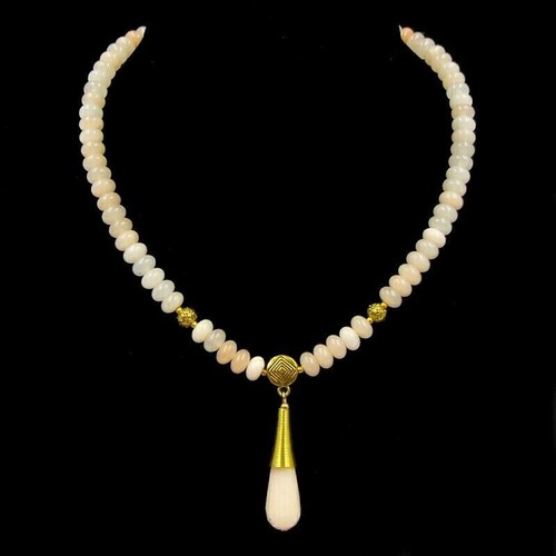 Rosa opal kette halskette mit - opal-kette,