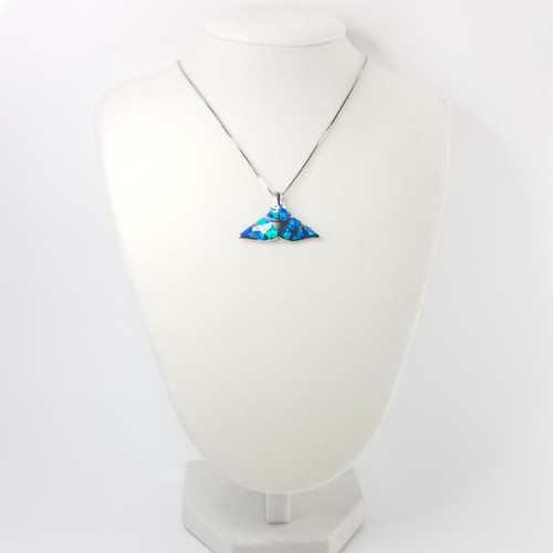Sterling blue fire - opal, inlay
