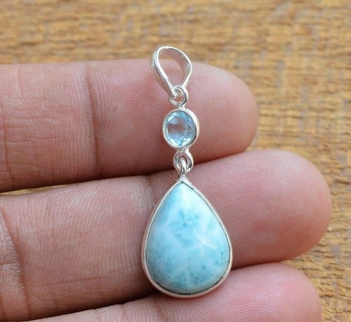 Natural larimar blau - natural, larimar-blau