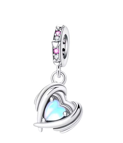925 silber opal - opal, herz