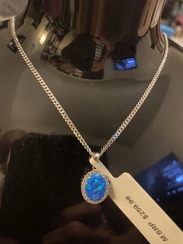 Blauer feueropal und massives - blauer,