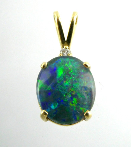 14k gelbgold opal - opal, triplett