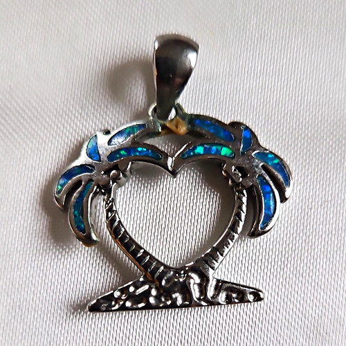 925 sterling silber blau opal - blau,