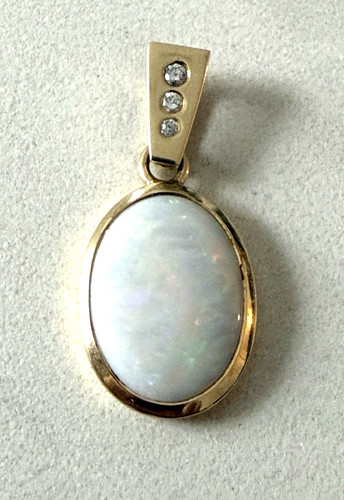 Opal anhänger 14k 585 gold - 14k/585,