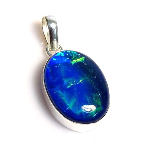 Blauer triplett opal - triplett, oval