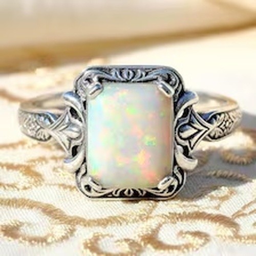 Art deco lab created opal - lab,