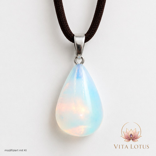 Opal kette mit tropfen - kette,