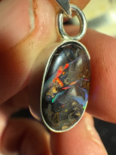 Koroit boulder opal anhänger - koroit,