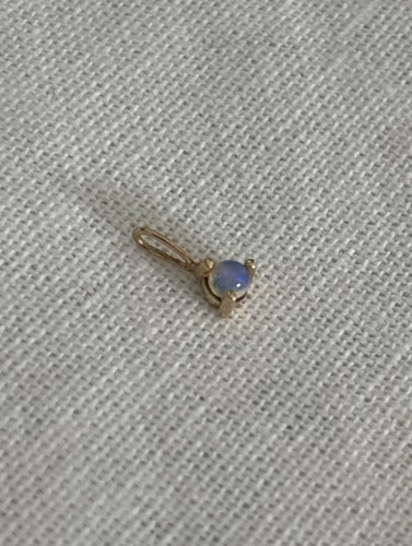 Opal anhänger 3mm - 14k, gold