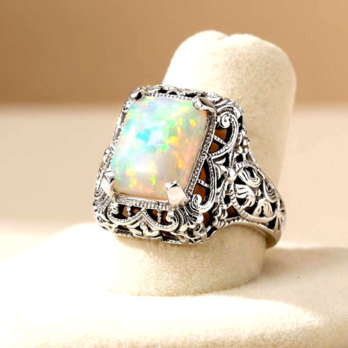 Edwardian lab created opal - created,