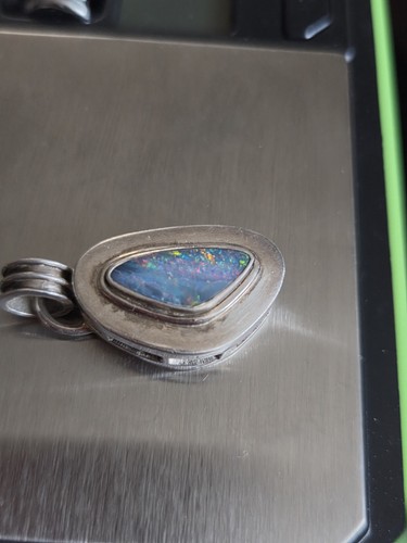 Sterling silber opal - silber, anhänger