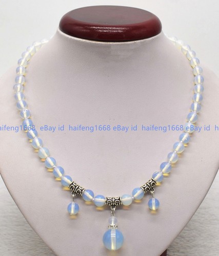 Natürliche 8mm weiß opal - 8mm,