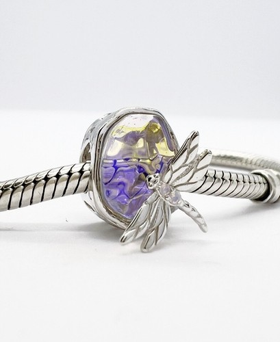 Libelle charm bead - bead, stein