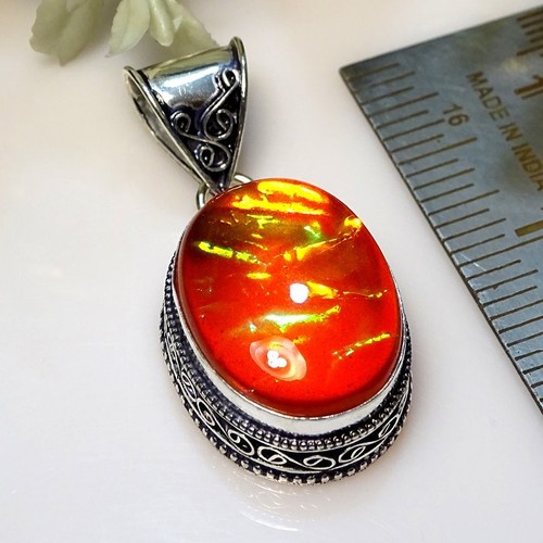 Orange triplett opal - opal, edelstein