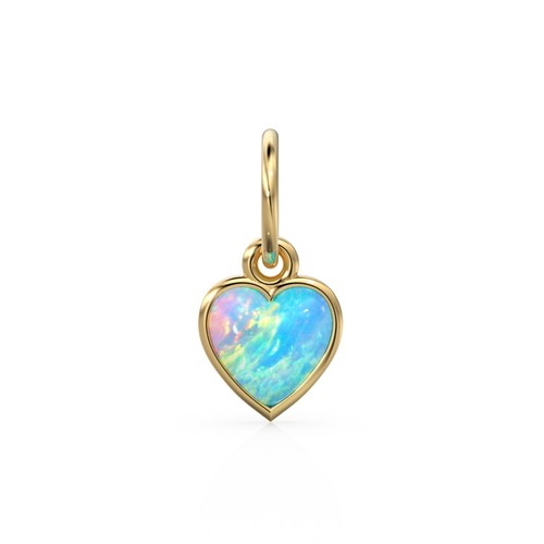 Australischer opal herz - australischer,