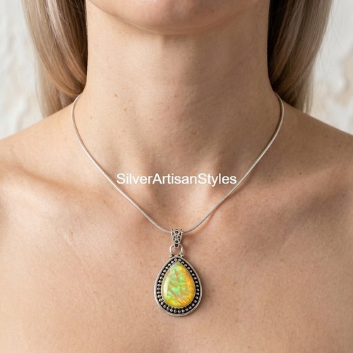 Gelber feueropal edelstein - feueropal,