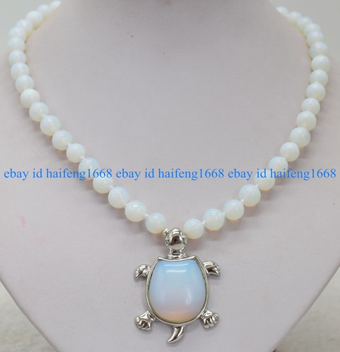 Natürlich 8mm weiß opal - 8mm,